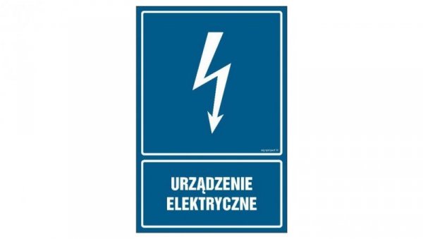 ZNAK - HG016 Urządzenie elektryczne 35 x 52,5 cm PN - Płyta 1mm
