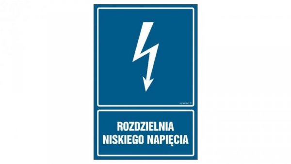 ZNAK - HG033 Rozdzielnia niskiego napięcia 50 x 75 cm PN - Płyta 1mm