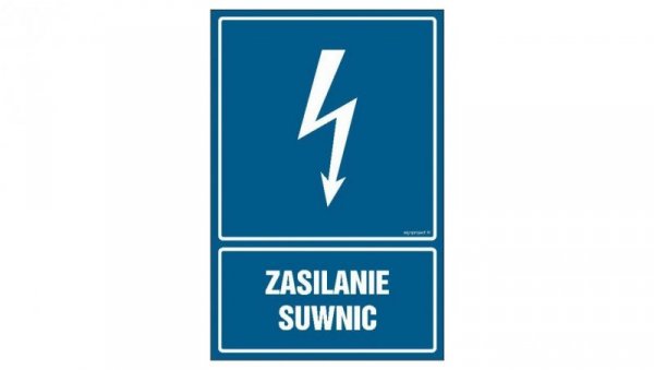 ZNAK - HG036 Zasilanie suwnic 70 x 105 cm FN - Folia samoprzylepna