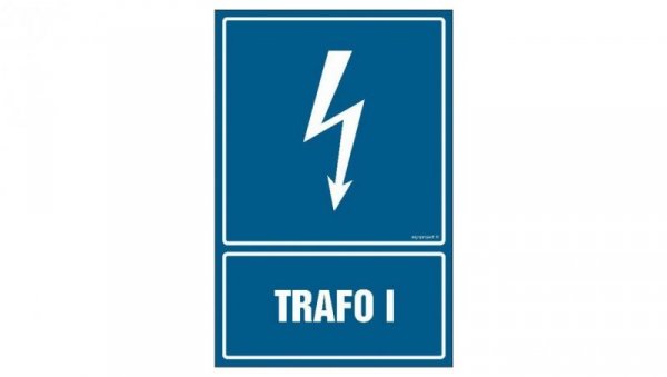 ZNAK - HG043 Trafo I 7,5 x 10 cm PN - Płyta 1mm