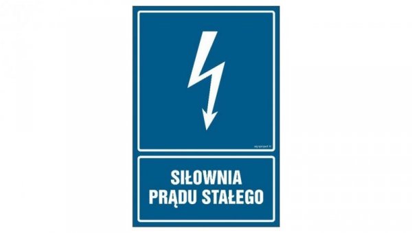 ZNAK - HG045 Siłownia prądu stałego 30 x 45 cm PN - Płyta 1mm