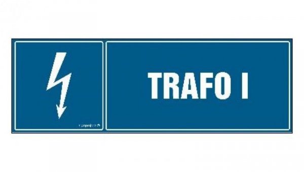 ZNAK - HH038 Trafo I - arkusz 8 naklejek - arkusz 8 naklejek 10 x 3,3 cm FN - Folia samoprzylepna