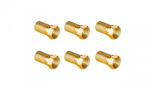 Wtyk sat F 6,8 mm Gold CU LB0104 Vayox (opakowanie 6 szt.) PAK.