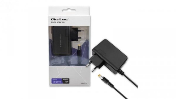 Qoltec Zasilacz wtyczkowy 19W 9V 2.1A 5.5*2.5
