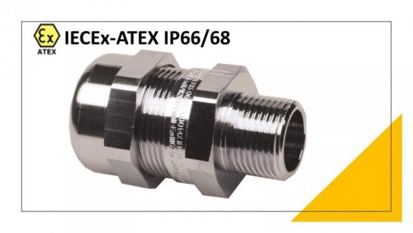 Dławnica kablowa Exd/e IECEx-ATEX M20x1,5 stal nierdzewna AISI-316 5,5-8mm IP66/68 840.012.9 /1szt./