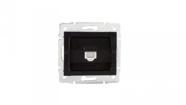 Kanlux Mowion LOGI 02-1390-042 czarny mat, Gniazdo komputerowe pojedyncze, (RJ45Cat 5e Jack)