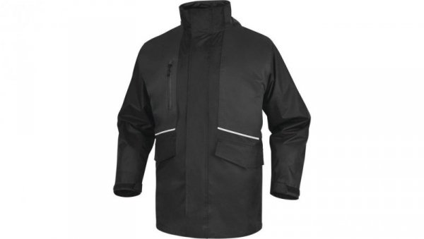 Kurtka 5 w 1 z poliestru pongee powlekanego PVC ALASKA3, kolor: czarno-szary, rozmiar: XXL / ALAS3NGXX