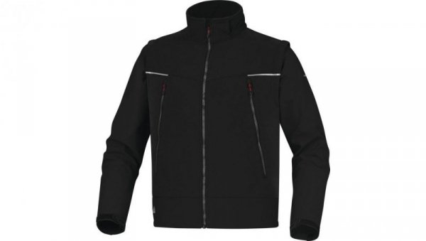 Bluza softshell z poliestru i elastanu, 3 warstwy laminowane ORSA, kolor: czarny, rozmiar: S / ORSANOPT