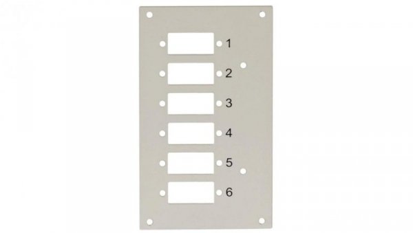 Panel przedni do przełącznicy Techly 109801 na 6 adapterów
