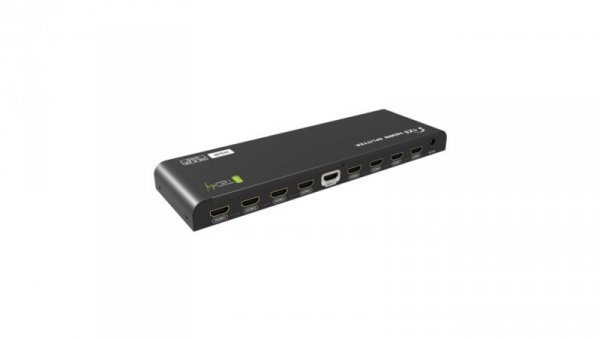 Rozdzielacz HDMI 2.0 4K 60Hz 1x8 aktywny HDR EDID IDATA HDMI2-4K8HDR