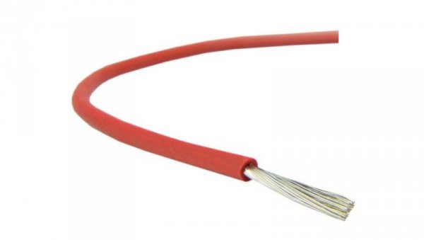 Kabel silikonowy SIF 180C 300/500V 2,5 ciepłoodporny LSOH czerwony linka BSG 100m