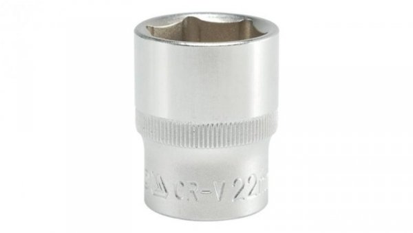 NASADKA KRÓTKA 6-KĄTNA CHROMOWANA 1/2 22MM