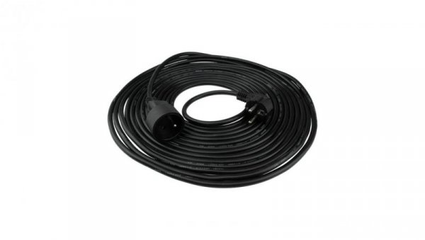 Przedłużacz 1 gniazdo 10m z/u 3x1.5mm2 CZARNY
