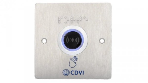 Przycisk wyjścia na podczerwień C-NO/NC LED + szyld INOX, 68x68