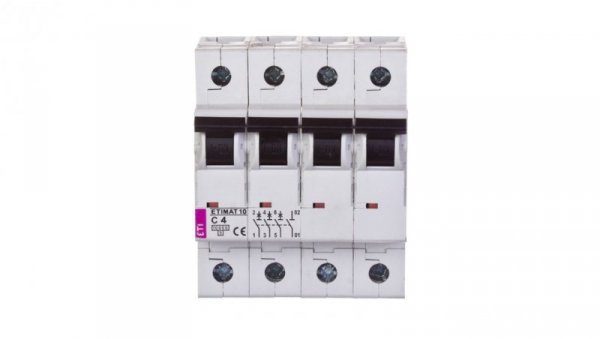 Wyłącznik nadprądowy 3P+N C 4A 10kA AC ETIMAT10 002136710