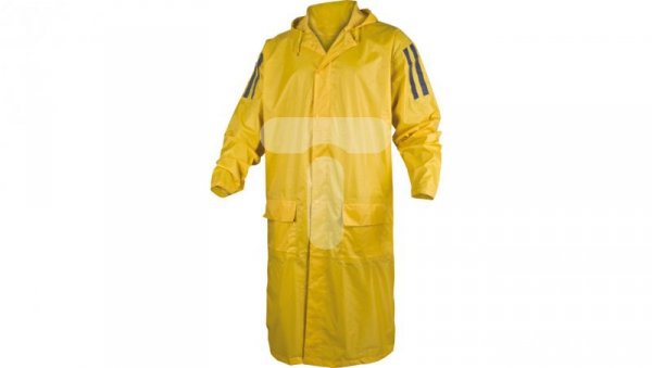 Płaszcz przeciwdeszczowy rękawy raglanowe PVC żółty rozmiar XL MA400 MA400JAXG