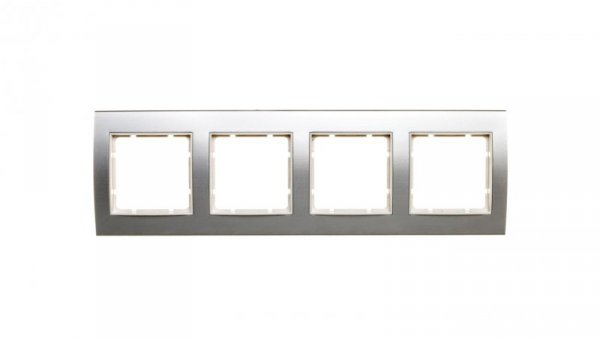 Berker/B.3 Ramka poczwórna pozioma/pionowa aluminium 10143904