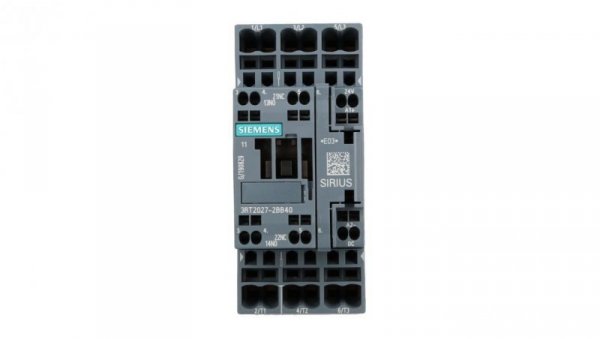 Stycznik mocy 32A 3P 24V DC 1Z 1R S0 3RT2027-2BB40