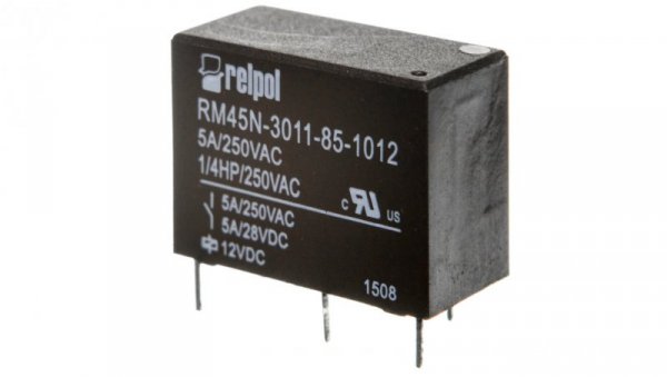 Przekaźniki miniaturowy 1P 5A 12V DC PCB RM45N-3011-85-1012 2614936