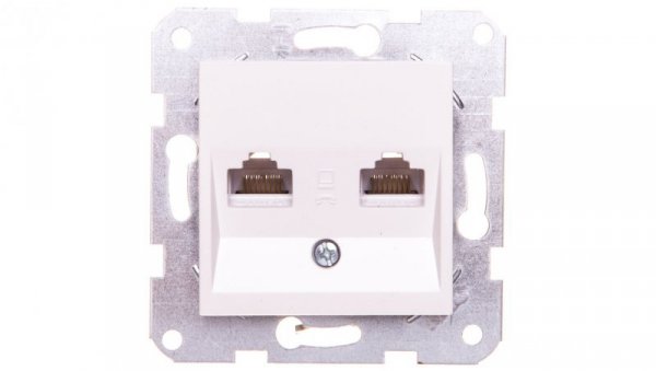 Karre Gniazdo Komputerowe 2xrj45 Kat. 5e, Kolor Biały / 90963634