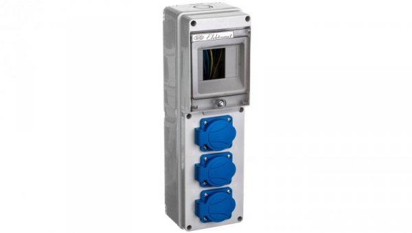 Rozdzielnica budowlana 4 moduły, 3x16A 2P+Z RSE-01 IP54 942060