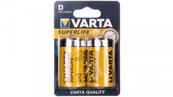 Bateria cynkowo-węglowa R20P / D SUPERLIFE /2szt./