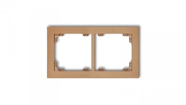 DECO Ramka podwójna złoty metalik 8DR-2