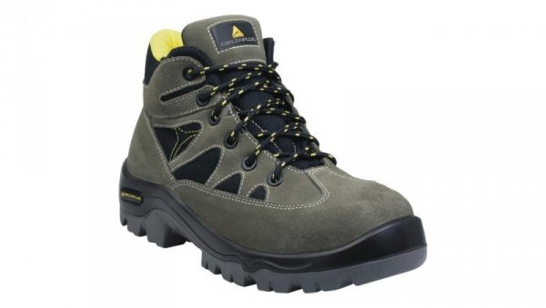 Buty z weluru skórzanego podeszwa z dwuwarstwowego PU podnosek i wkładka kompozytowe kol.zielono-czarny roz.41 PIED AURI3SPVN41