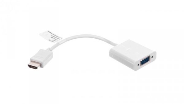 Adapter HDMI - VGA jack 3,5mm stereo 0,1m 51758