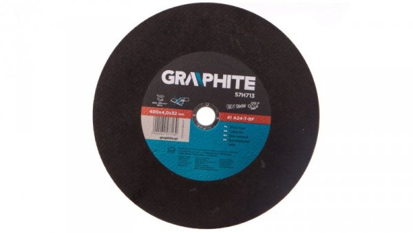 Tarcza tnąca do metalu 400x4x32 mm 41 A24-T-BF 57H713