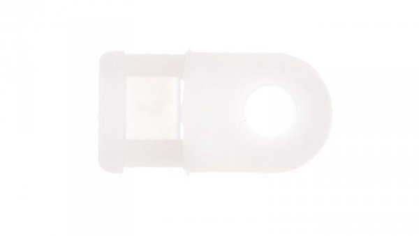 Uchwyt oczkowy biały F=5mm do opasek kablowych max. 4,8mm BMB5460E /100szt./