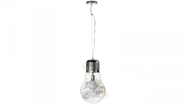 Lampa CLOTILDE fi300*H1500mm 1xE27 TRANS Szkło + metal
