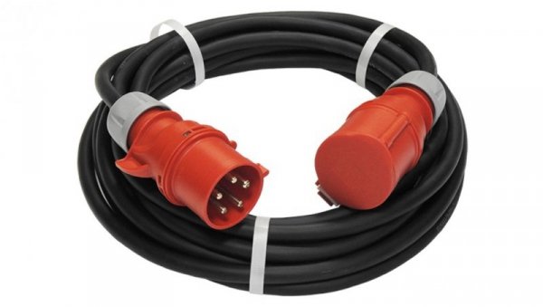 Przedłużacz budowlany trójfazowy elCORD CEE 32A 400V IP44 15m H07RN-F 5G4 z wtyczką i gniazdem CEE 32A-5P IP44 30355150