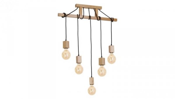 Lampa wisząca drewniana pięciopunktowa JACK 583 5xE27 max. 40W MLP583