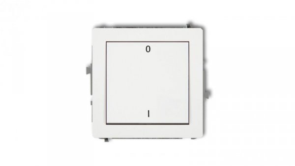 DECO Mechanizm łącznika dwubiegunowego, biały mat 25DWP-9