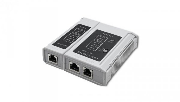 Qoltec Tester sieci kablowych RJ45 RJ12
