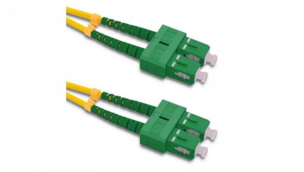 Qoltec Patchcord światłowodowy SC/APC - SC/APC Singlemode 9/125 G652D Duplex 0.5m