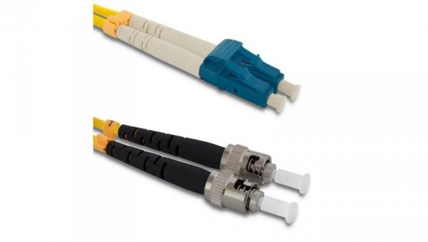 Qoltec Patchcord światłowodowy LC/UPC - ST/UPC Singlemode 9/125 G652D Duplex 2m