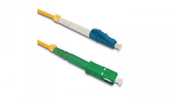 Qoltec Patchcord światłowodowy LC/UPC - SC/APC Singlemode 9/125 G652D Simplex 3m