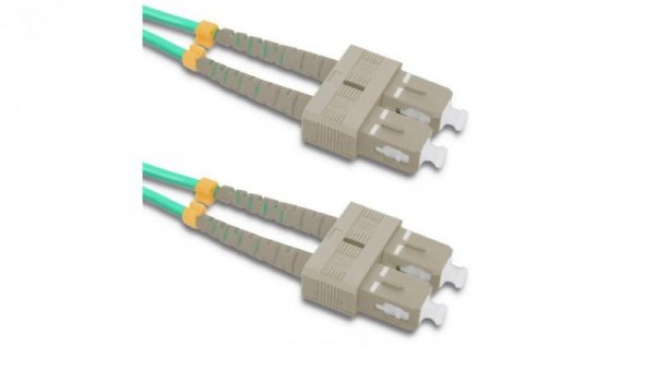 Qoltec Patchcord światłowodowy SC/UPC - SC/UPC Multimode 50/125 OM4 Duplex 2m