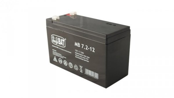 Akumulator AGM 12V 7.2Ah (151x65x94mm) MB 7.2-12