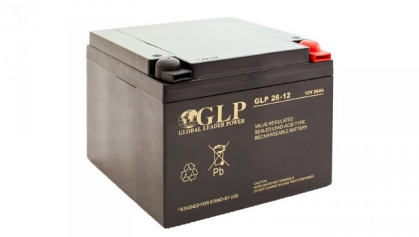Akumulator AGM 12V 26Ah (175x166x125mm ) GLP 26-12