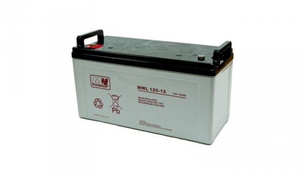 Akumulator AGM 12V 120Ah (406x173x215mm) MWL 120-12