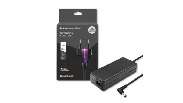 Qoltec Zasilacz do laptopa Toshiba 65W 19V 3.42A 5.5*2.5 +kabel zasilający