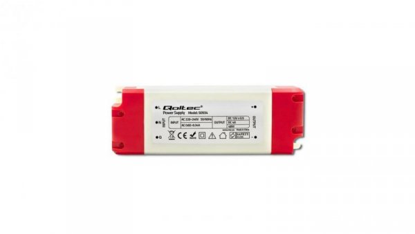 Qoltec Zasilacz impulsowy LED IP20 48W 12V 4A