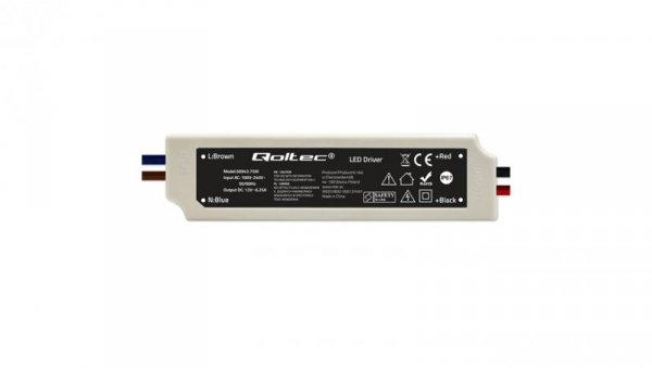 Qoltec Zasilacz impulsowy LED IP67 75W 12V 6.25A Wodoodporny Biały