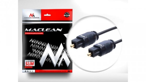 Przewód optyczny Toslink T-T ULTRA SLIM 0,5m Maclean MCTV-750 MCTV-750