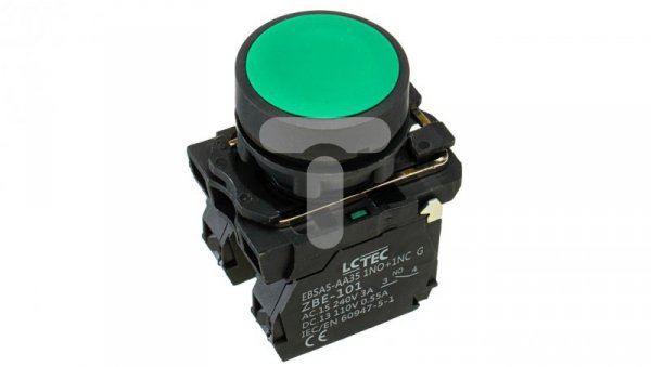 Przycisk pulpitowy IP54 kolor zielony EBSA5-AA35 1NO+1NC G LC-Tec 5902838490679