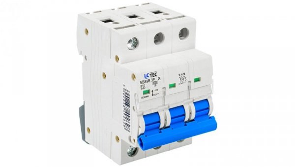 Wyłącznik nadprądowy 3P B 10A 6kA AC LC-Tec EBS9B-3B/10 LCTEC-EBS9B-3B/10