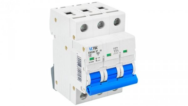 Wyłącznik nadprądowy 3P C 40A 6kA AC LC-Tec EBS9B-3C/40 LCTEC-EBS9B-3C/40